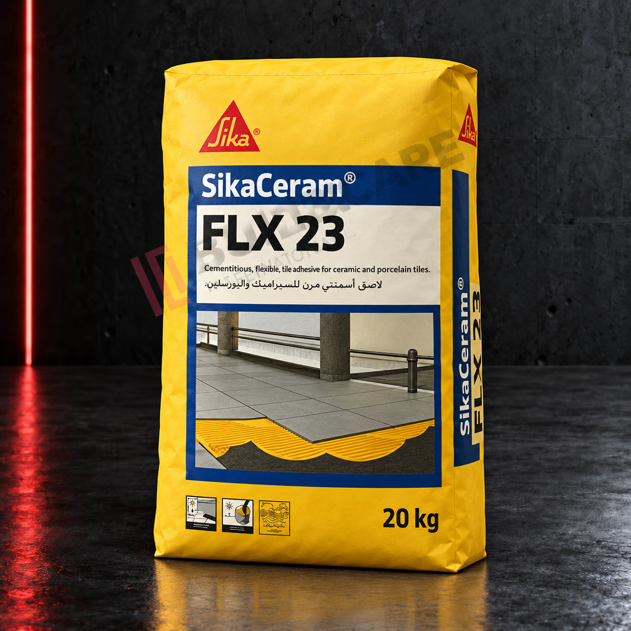 SikaCeram FLX 23 on Charcoal Floor SikaCeram-FLX-23