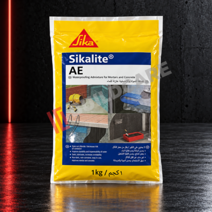 Sikalite AE 1kg pouch on concrete