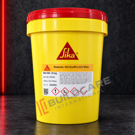 Yellow Buildcare bucket on concrete