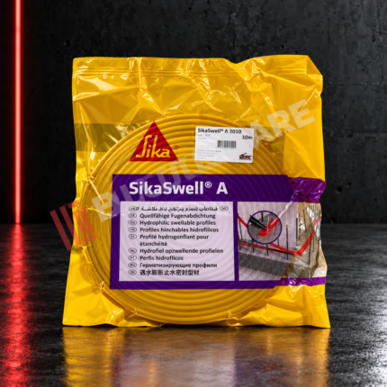 Yellow-SikaSwell-A-pouch-on-charcoal-concrete